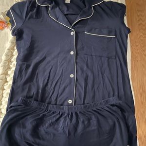 Eberjey - mixed sizes navy short pj set